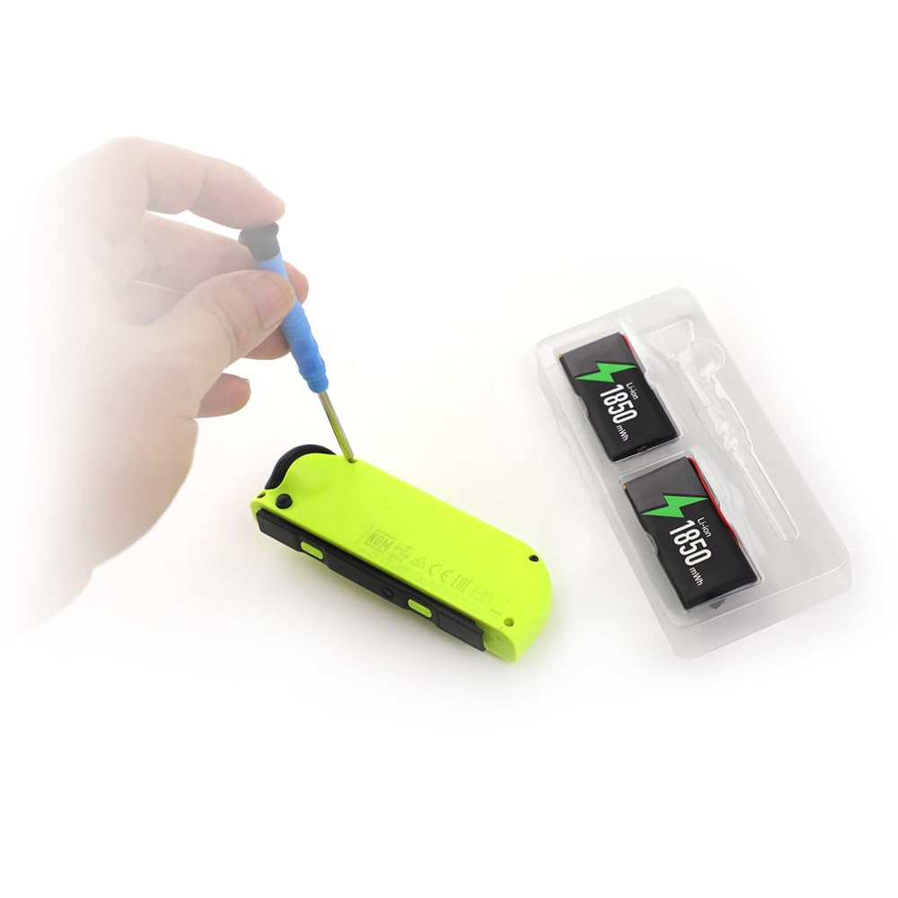 Dobe 2x Akkus 1850mWh mit Werkzeug für Nintendo Switch Joy-Con Controller