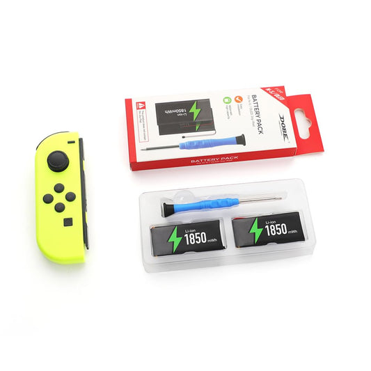 Dobe 2x Akkus 1850mWh mit Werkzeug für Nintendo Switch Joy-Con Controller