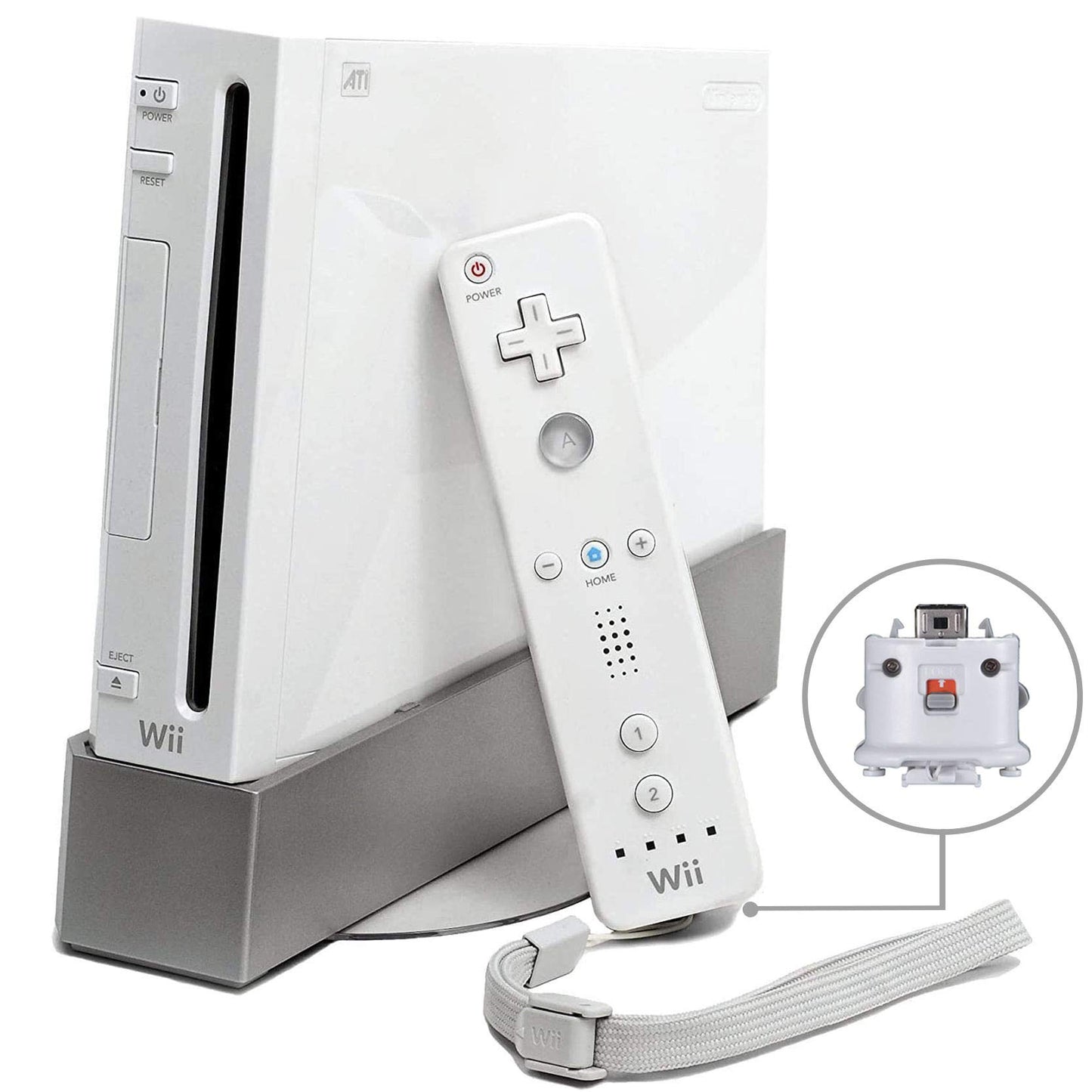 Adapter für Motion Plus Sensor Nintendo-Wii Controller Fernbedienung (weiß)