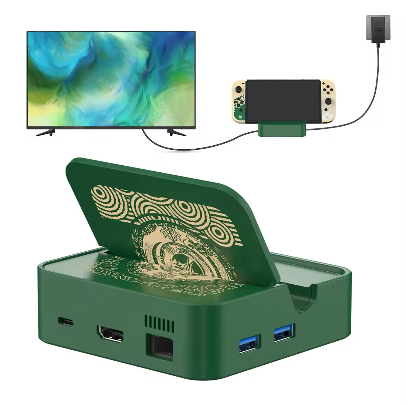 6-in-1 Docking Station 4K für Nintendo Switch / OLED - Game-Kiosk