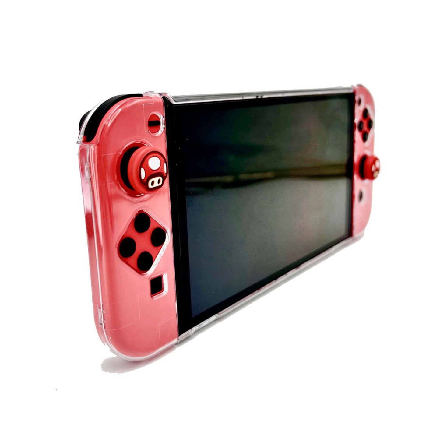 DOBE Transparente Klare Schutzhülle Crystal Case für Nintendo Switch OLED Konsole & Joy-Cons Controller