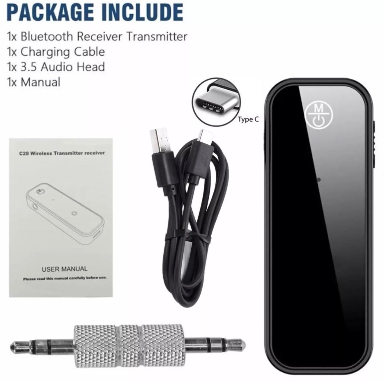 Bluetooth 5.1 AUX Akku Adapter Sender / Empfänger - Game-Kiosk