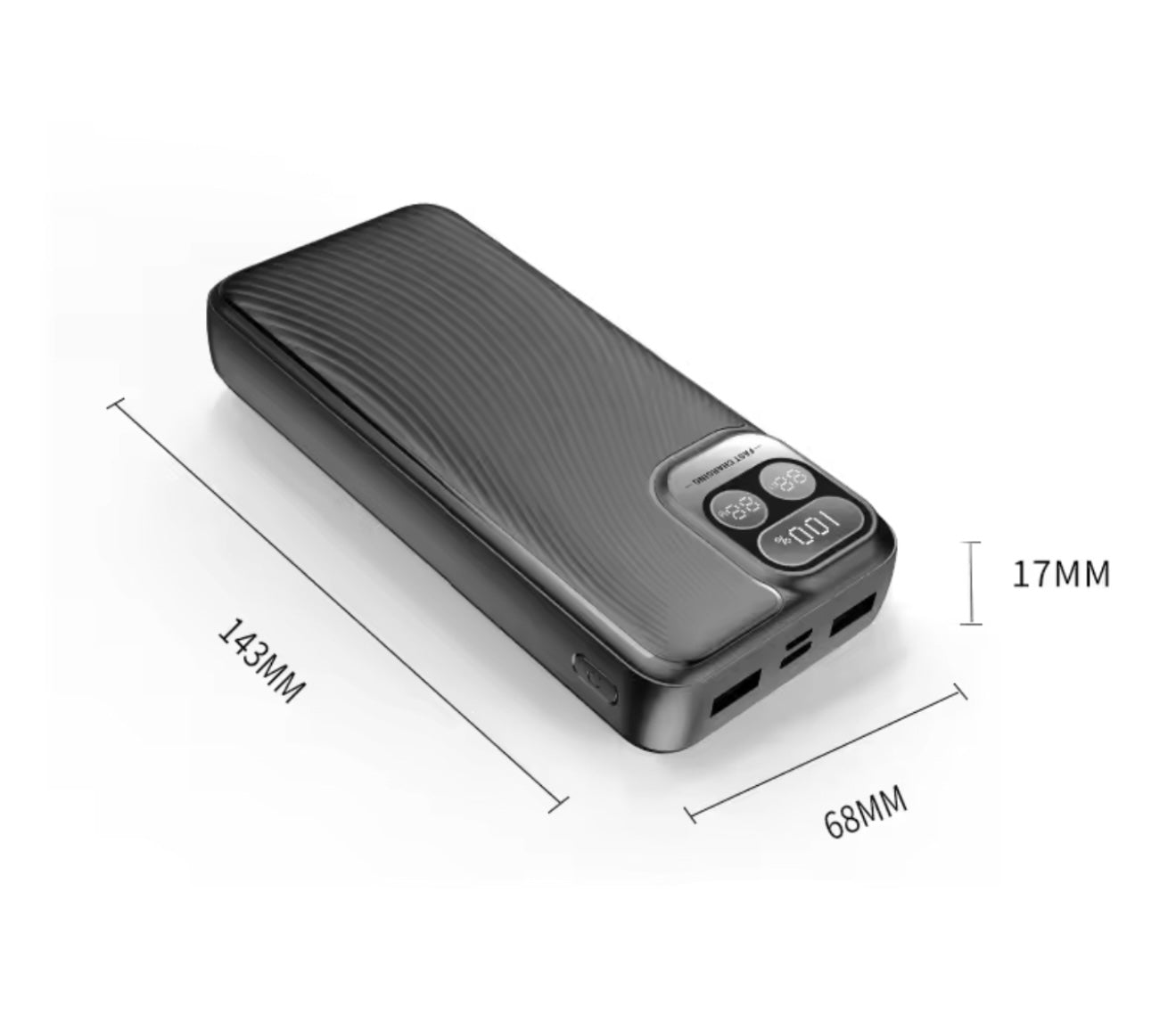 Power Bank Schwarz, 20000 mAh - Game-Kiosk