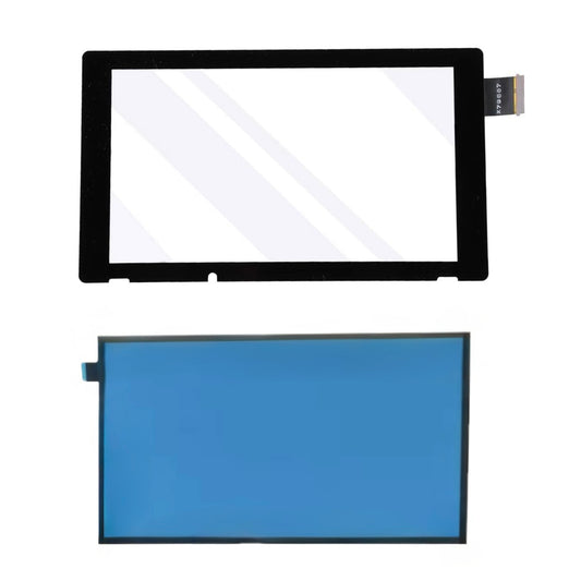 Touchscreen Display Scheibe Ersatzglas V1 für Nintendo Switch Konsole + Klebestreifen Rahmen