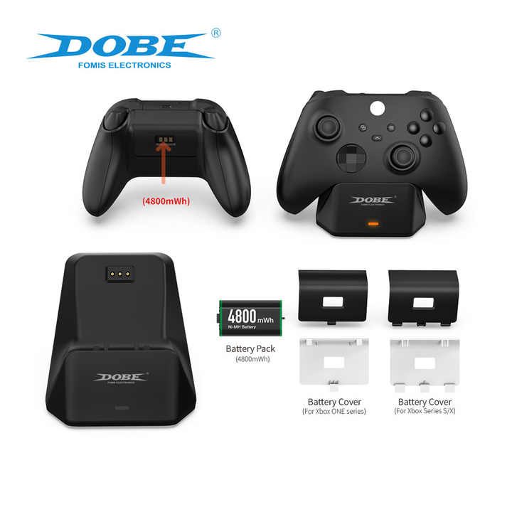 TYX-0607X Ladestation für Xboxes Serie X/S Wireless Controller 4800mAh Akku für Xboxes Ein X/S Ladekabel