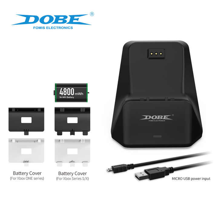 TYX-0607X Ladestation für Xboxes Serie X/S Wireless Controller 4800mAh Akku für Xboxes Ein X/S Ladekabel