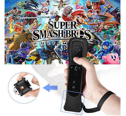 Adapter für Motion Plus Sensor Beschleuniger Nintendo-Wii Controller Fernbedienung (schwarz)