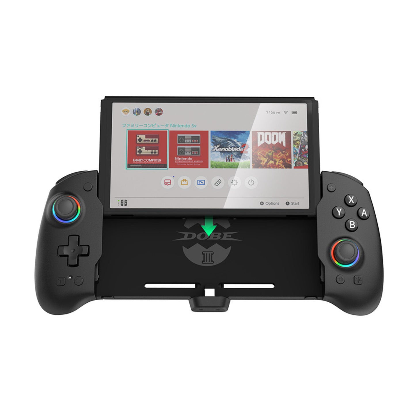 DOBE V3 Eggshell Pro Hall High-End Controller für Nintendo Switch / OLED Macro Turbo LED HDMI Docking Case