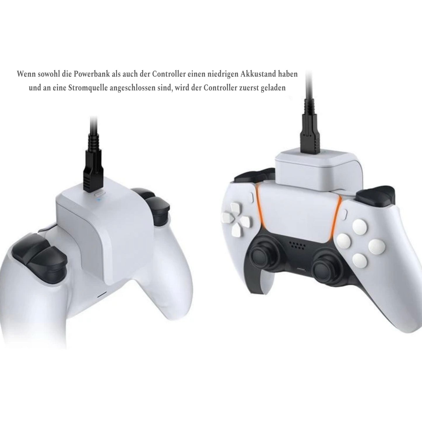 DOBE Powerbank 1600mAh Akku für PS5 PlayStation 5 DualSense & Edge Controller / inklusive Ladekabel