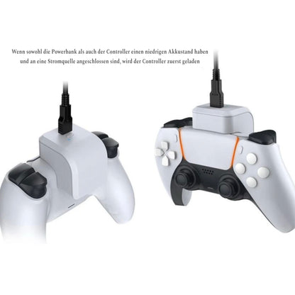 DOBE Powerbank 1600mAh Akku für PS5 PlayStation 5 DualSense & Edge Controller / inklusive Ladekabel