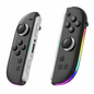 Nintendo Switch 2 Joypad Paar mit RGB-Beleuchtung in grau