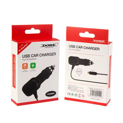 DOBE 1,2m KFZ Auto Ladegerät Kabel für Nintendo Switch / Lite / OLED / Switch 2 USB-C QC3.0 Fast Charge PD