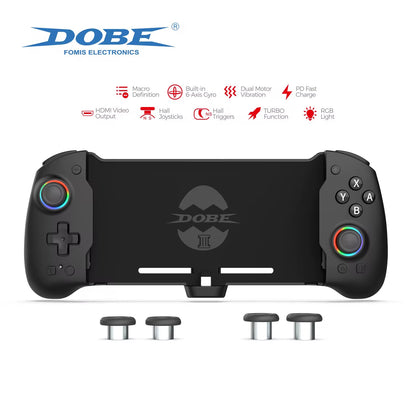 DOBE V3 Eggshell Pro Hall High-End Controller für Nintendo Switch / OLED Macro Turbo LED HDMI Docking Case