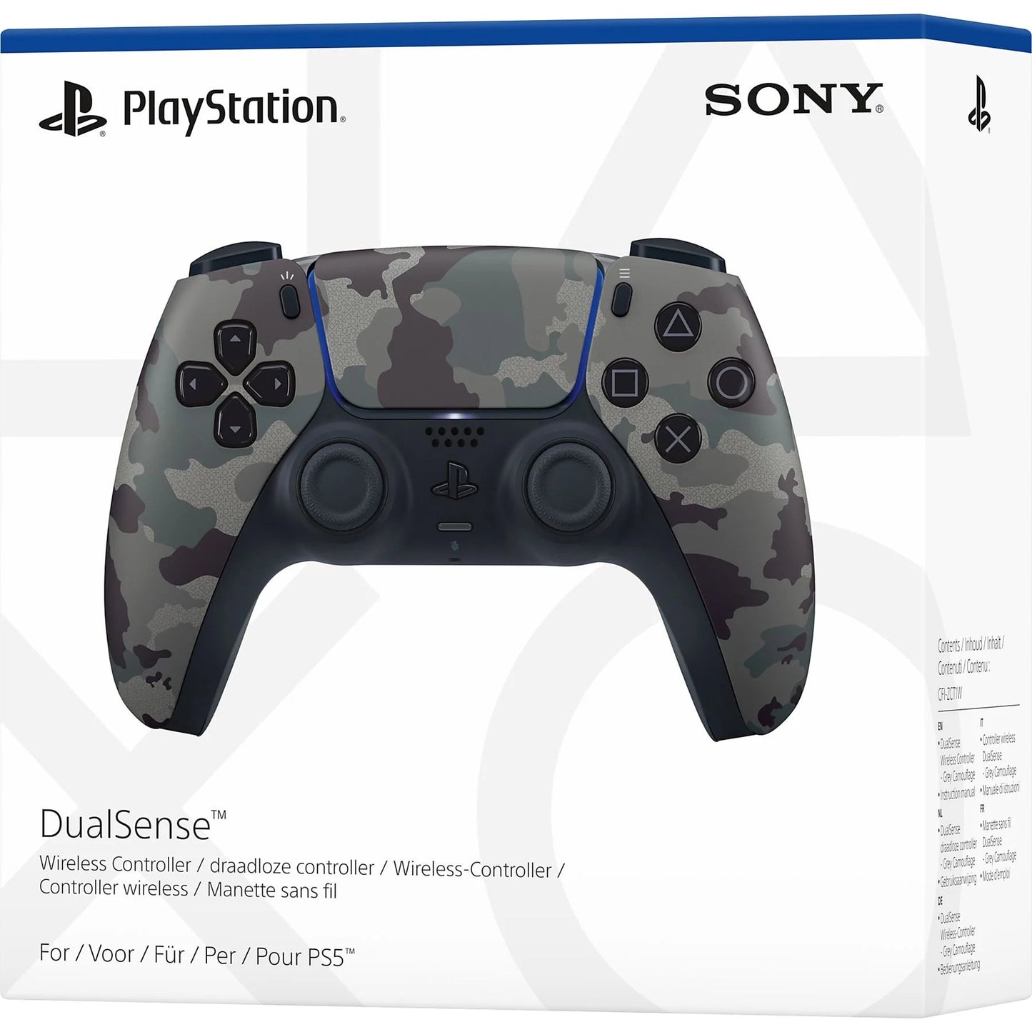 SONY DualSense® Wireless Controller Grey Camouflage für PlayStation 5, MAC, Android, iOS, PC - Game-Kiosk