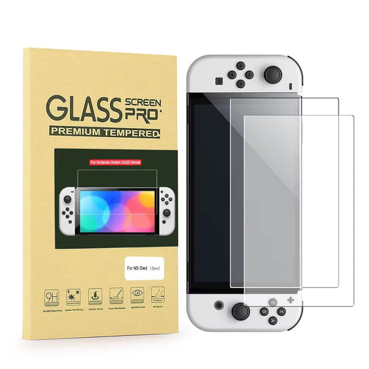 Displayschutz - Panzer Folie Glas für Nintendo Switch OLED - Game-Kiosk