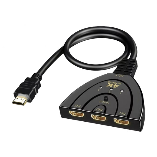 HDMI Splitter 3 in 1 Kabel Verteiler, UHD 4K, 60Hz Switch - Game-Kiosk
