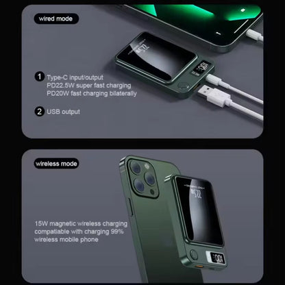 Magnetische Power Bank für MagSafe 5000mAh - Grün - Game-Kiosk