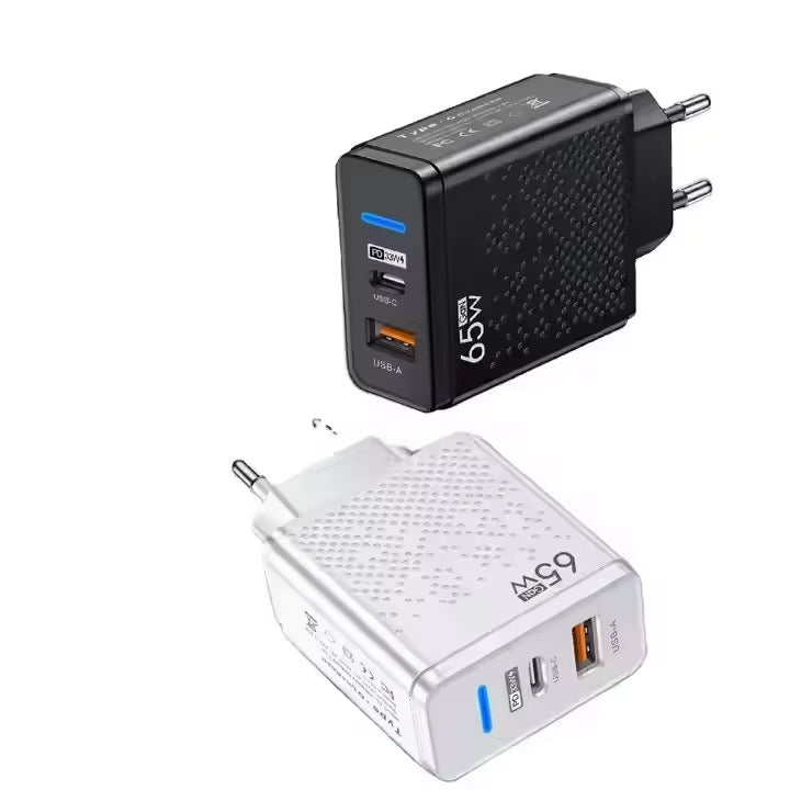 Schnelllade Netzteil 65W (USB-C & USB Typ-A) - Game-Kiosk