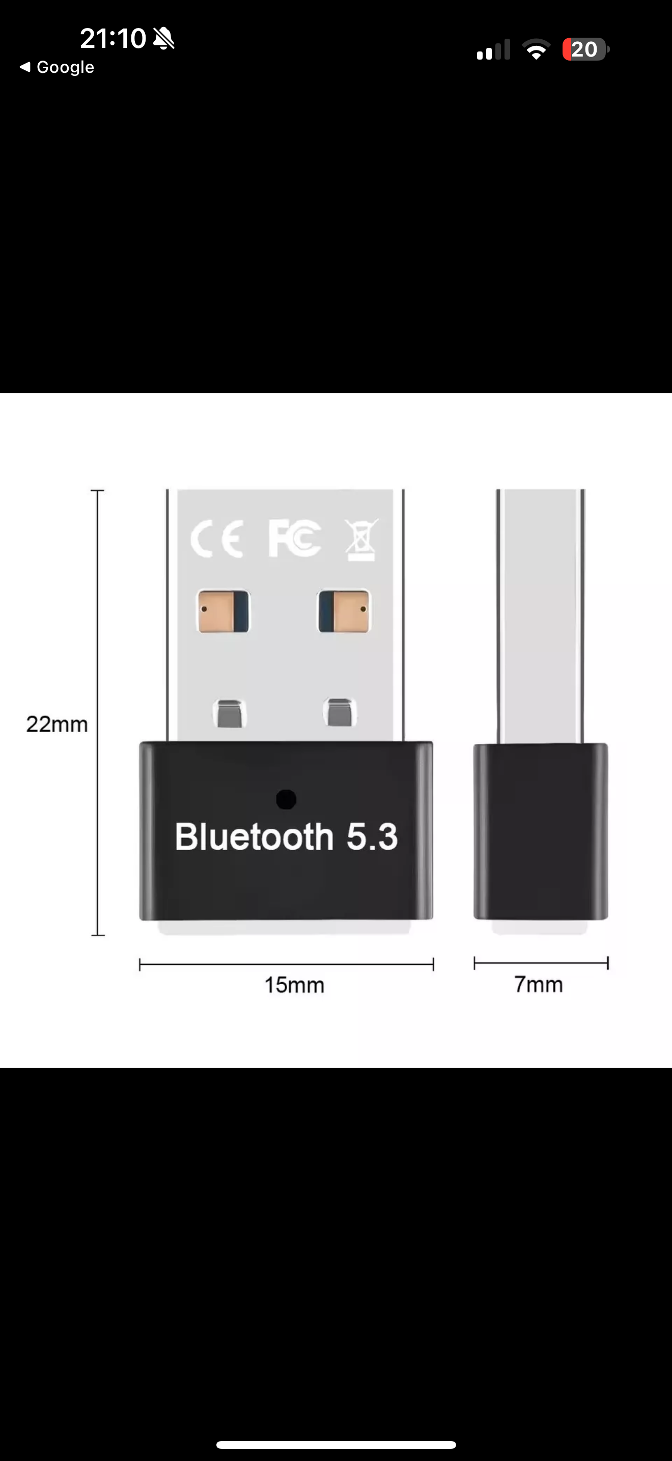 USB Bluetooth 5.3 Adapter, PC Dongle für Windows - Game-Kiosk