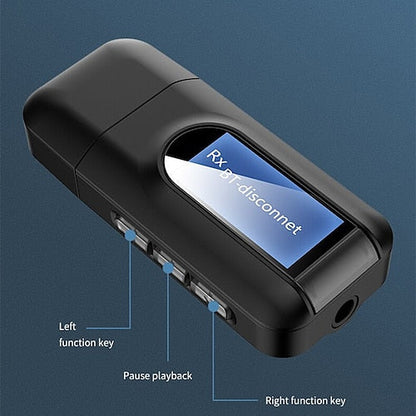 Bluetooth 5.1 USB AUX Audio Adapter Sender / Empfänger - Game-Kiosk