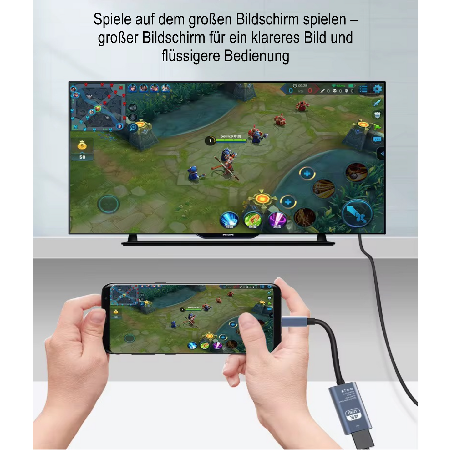 USB-C zu HDMI Adapter, 4K - Game-Kiosk