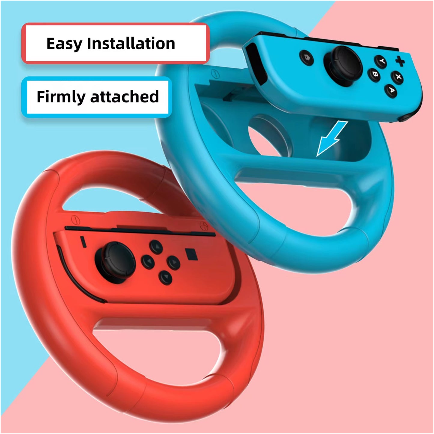 Lenkrad für Nintendo Switch Joy-Cons (2 Stück) schwarz - Game-Kiosk