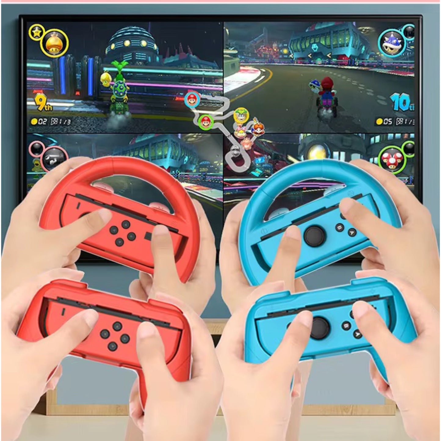 Lenkrad für Nintendo Switch Joy-Cons (2 Stück) schwarz - Game-Kiosk