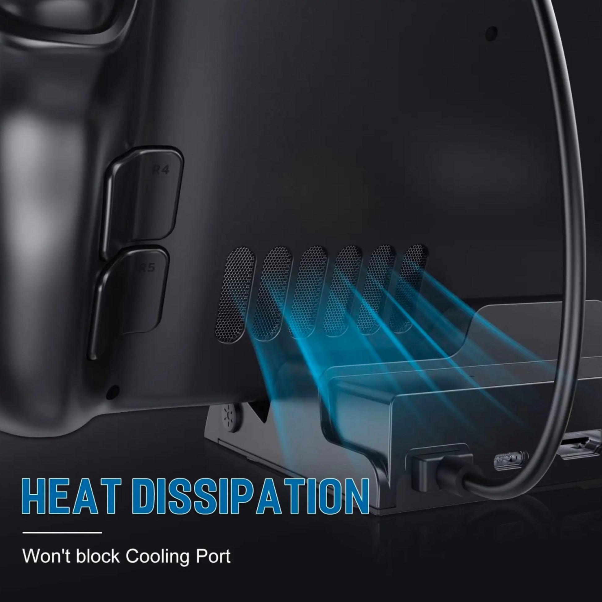 Docking Station mit LED für Steam Deck 100W 4K 30HZ HDMI USB 3.0 OLED - Game-Kiosk