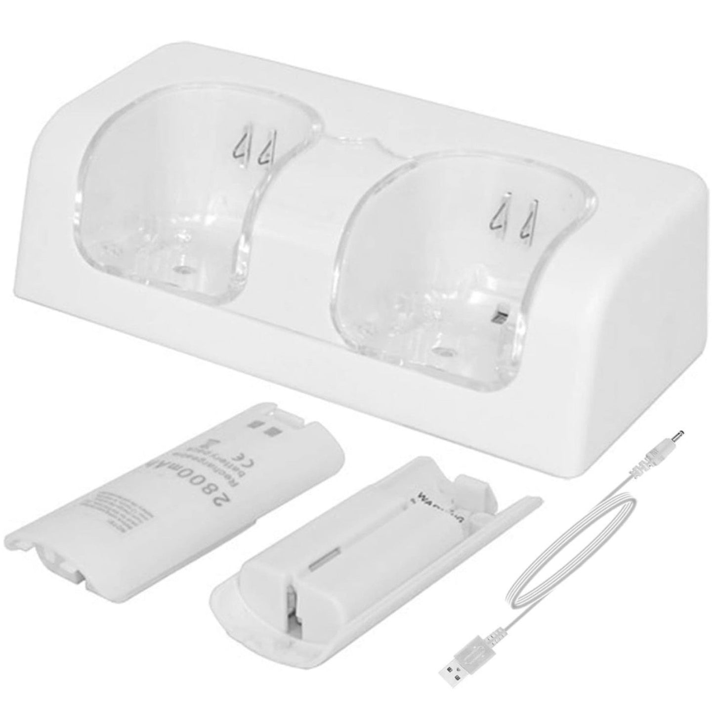 Ladestation inkl. Akkus für Nintendo Wii/U Controller/Fernbedienung - Game-Kiosk