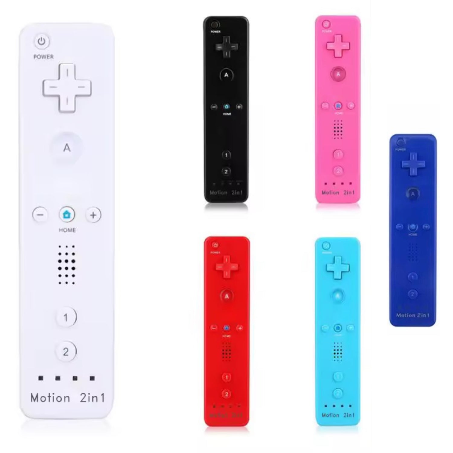 Controller für Wii/U Konsole mit Motion Plus inkl. Silikonschutz & Schlaufe - Game-Kiosk
