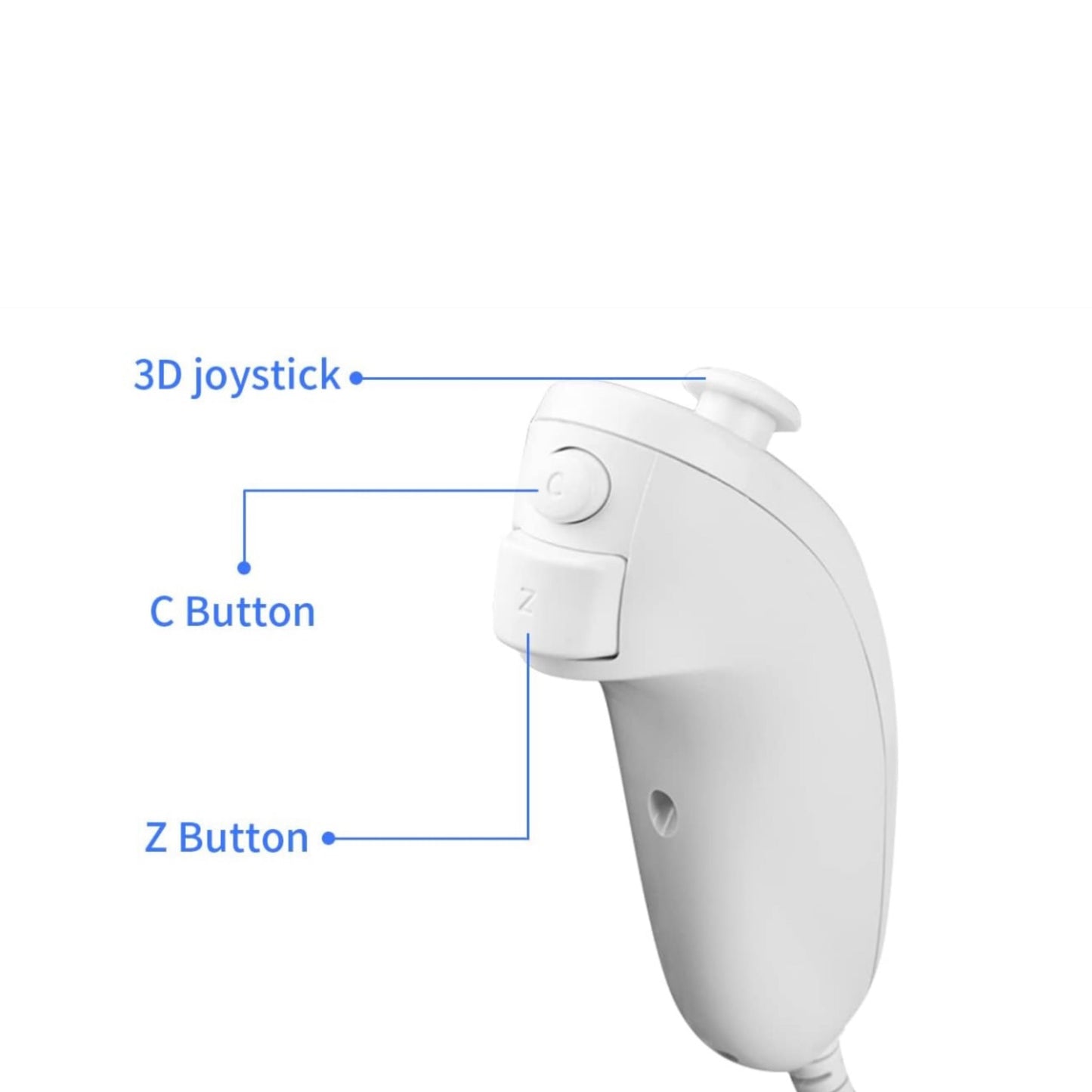 Nunchuck Controller für Wii/U Konsole - Game-Kiosk