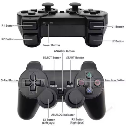Wireless 2,4 GHz Gamecontroller für PS1/PS2 inkl. Empfänger - Lila