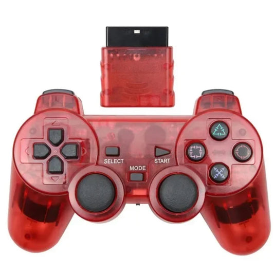 Wireless 2,4 GHz Gamecontroller für PS1/PS2 inkl. Empfänger - Rot