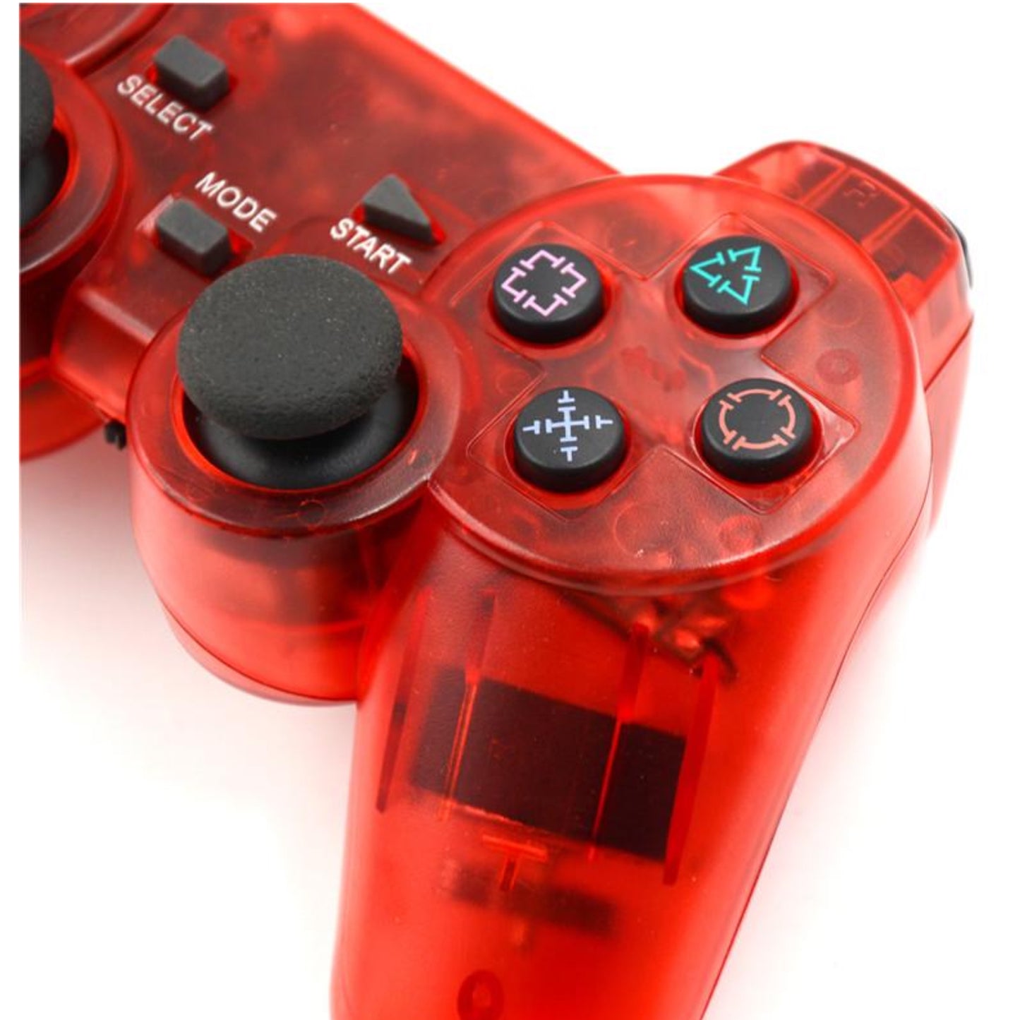 Wireless 2,4 GHz Gamecontroller für PS1/PS2 inkl. Empfänger - Rot