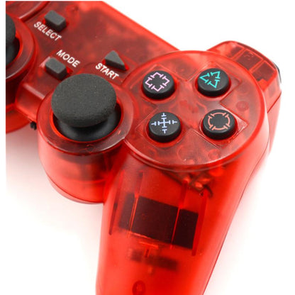 Wireless 2,4 GHz Gamecontroller für PS1/PS2 inkl. Empfänger - Rot