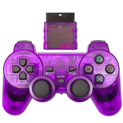 Wireless 2,4 GHz Gamecontroller für PS1/PS2 inkl. Empfänger - Lila