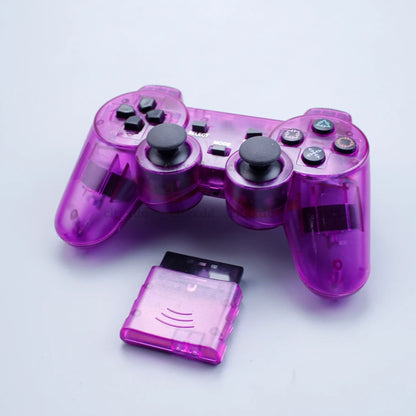 Wireless 2,4 GHz Gamecontroller für PS1/PS2 inkl. Empfänger - Lila