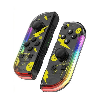 Joypad (L/R) kompatibel mit Switch, Gamepad Controller mit LED/Turbo/Wake-up/Screenshot/Bewegungssteuerung - Blitz