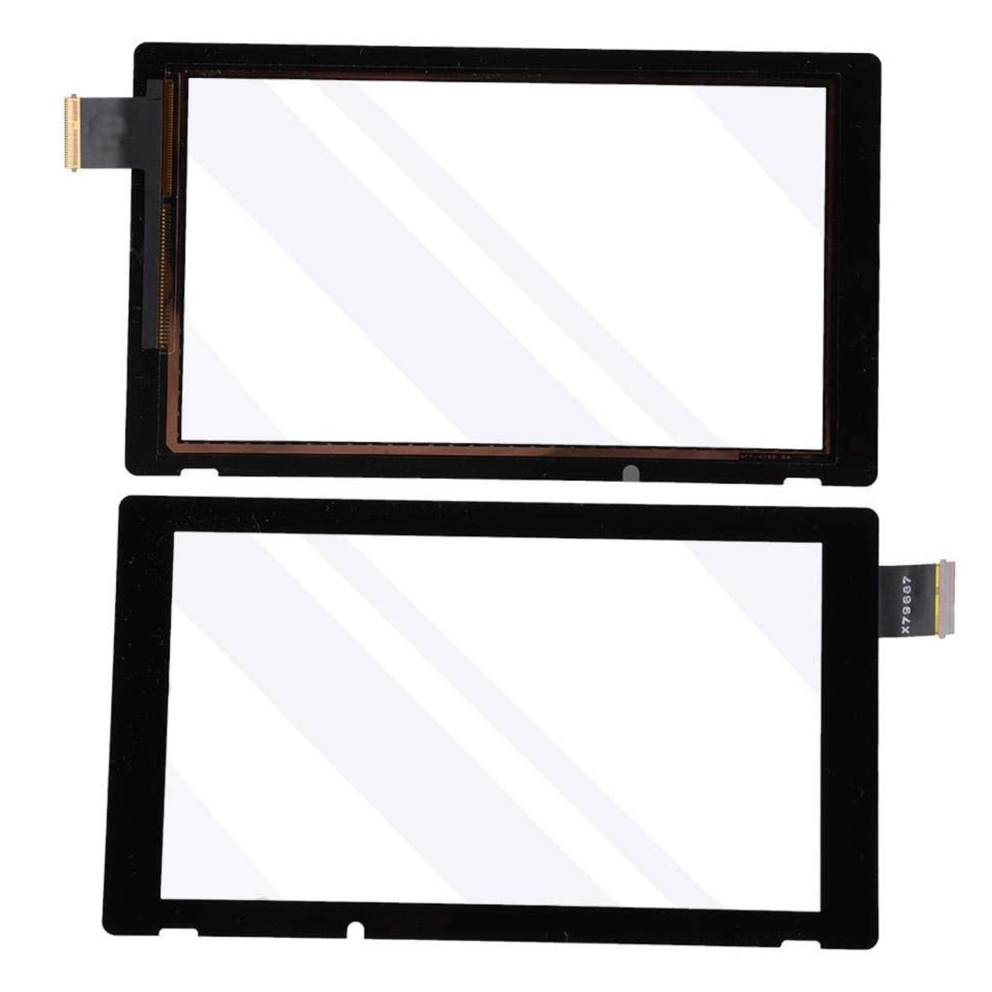 Touchscreen Display Scheibe Ersatzglas V1 für Nintendo Switch Konsole + Klebestreifen Rahmen