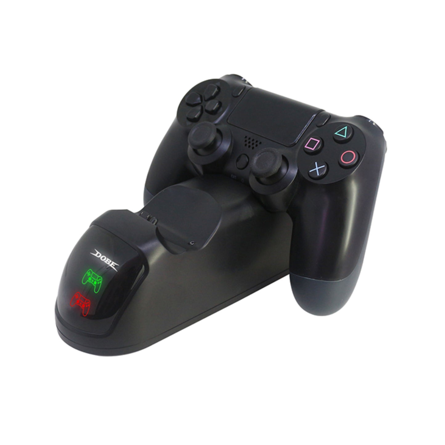 DOBE Ladestation für zwei Playstation 4/PS4 Slim/PS4 Pro DualShock Controller mit LED-Statusanzeige & Ladekabel