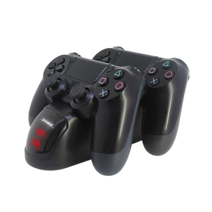 DOBE Ladestation für zwei Playstation 4/PS4 Slim/PS4 Pro DualShock Controller mit LED-Statusanzeige & Ladekabel