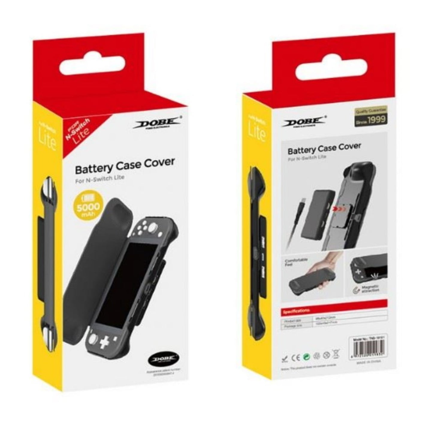 Schutzhülle Case mit integriertem Powerbank 5000-mAh-Akku für Nintendo Switch Lite Konsole