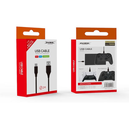 DOBE USB-C Kabel 2m für PS5, Xbox Series X/S & Nintendo Switch Pro / Lade- & Datenkabel