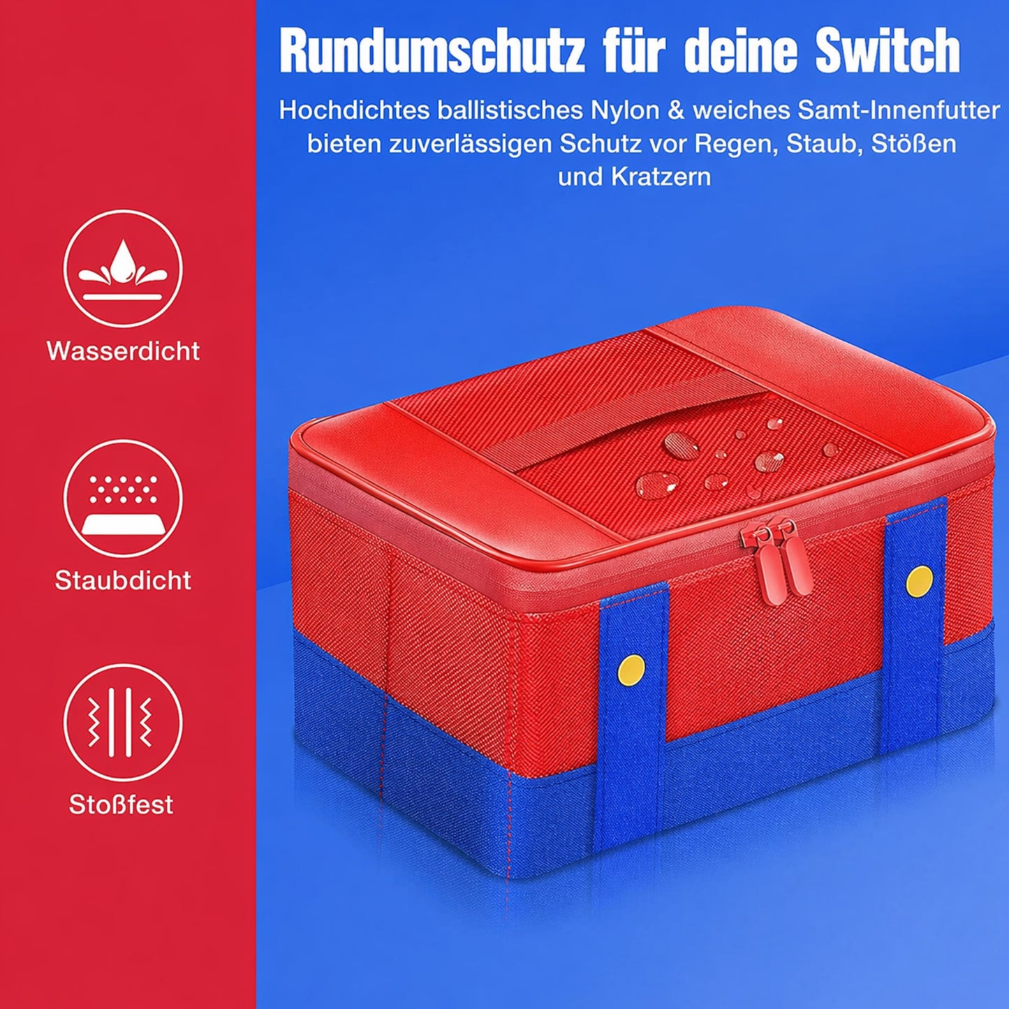 Tragetasche - Schutzhülle für Nintendo Switch / Lite & OLED Konsole & Zubehör Tasche Super Mario Style