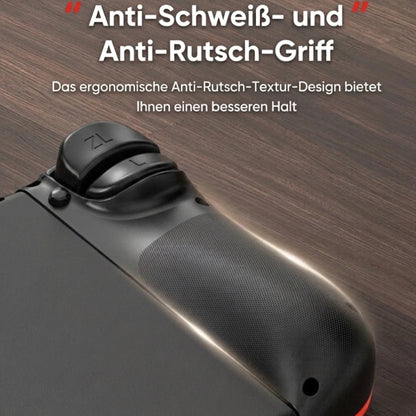 Joypad V2.0 TMR-Hall Effect Joystick (L/R) kompatibel mit Nintendo Switch / OLED, Gamepad Controller mit LED/Turbo/Wake-up/Screenshot/Six Axis - Schwarz