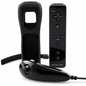 Schwarzer Controller-Set für Nintendo Wii und Wii U mit Motion Plus und Nunchuck