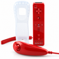 Roter Controller-Set für Nintendo Wii und Wii U mit Motion Plus und Nunchuck