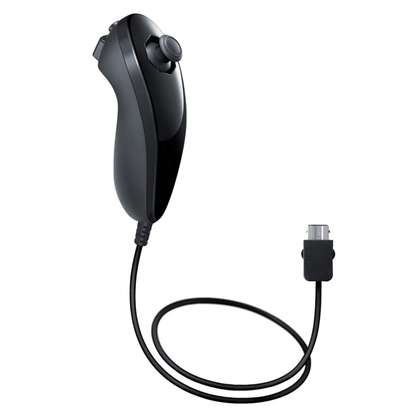 Schwarzer Nunchuck Controller für Nintendo Wii und Wii U