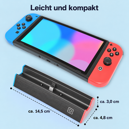 Docking Station für Nintendo Switch & OLED mit LED, LAN & 4K HDMI USB-C, 2x USB