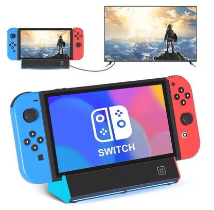 Nintendo Switch Dockingstation mit Konsole und Bildschirmübertragung für spannendes Gaming-Erlebnis